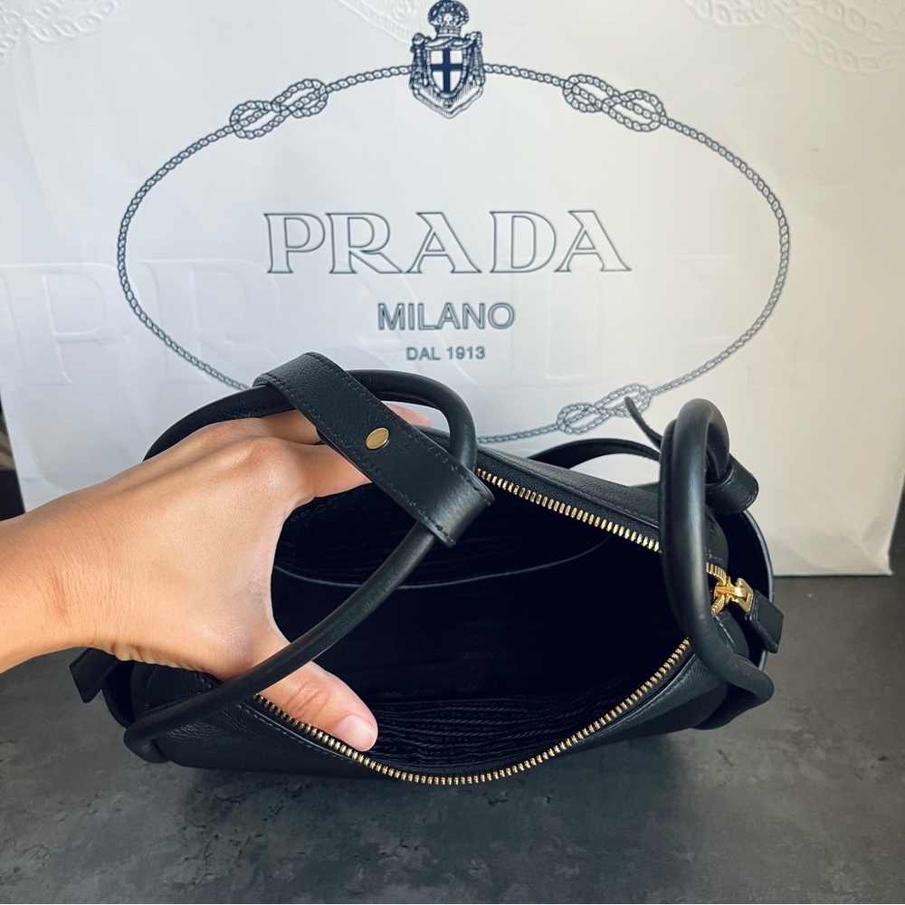 Prada darling leather handbag black - Picture 2 of 5